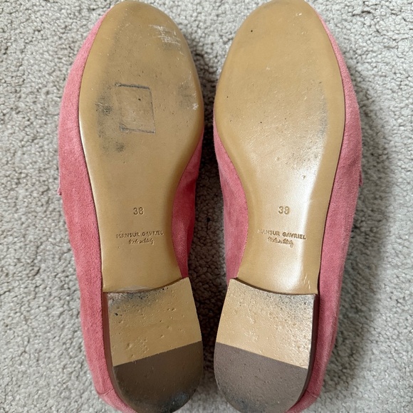 Mansur Gavriel Pink Suede Classic Loafers, Women size 38 - Picture 6 of 9